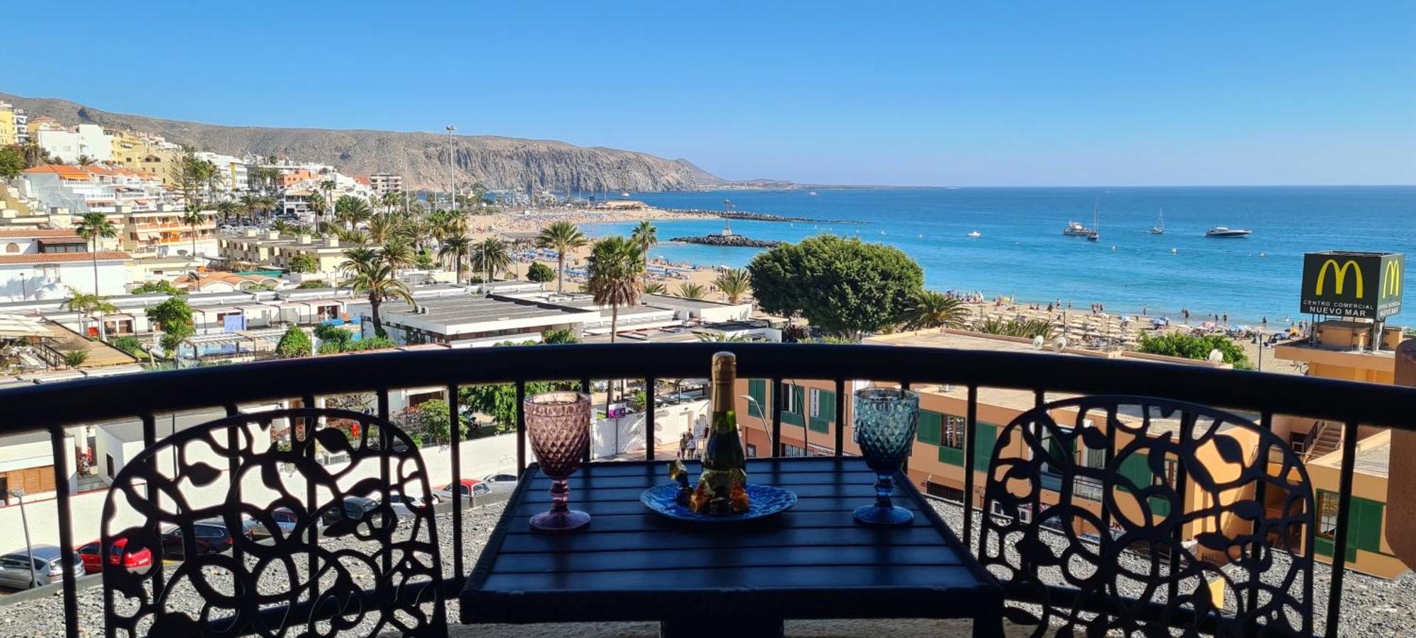 Апартаменты Torres Del Sol-La Perla Ocean View Лос Кристианос Экстерьер фото